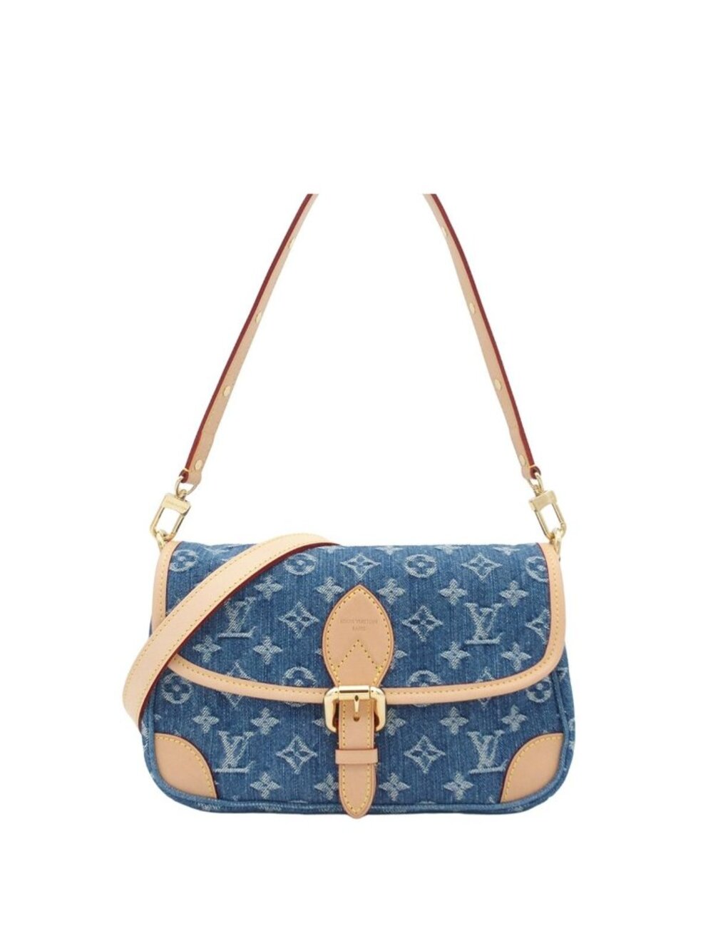 Louis Vuitton Diane Denim Blue Monogram 2-Way Shoulder Bag